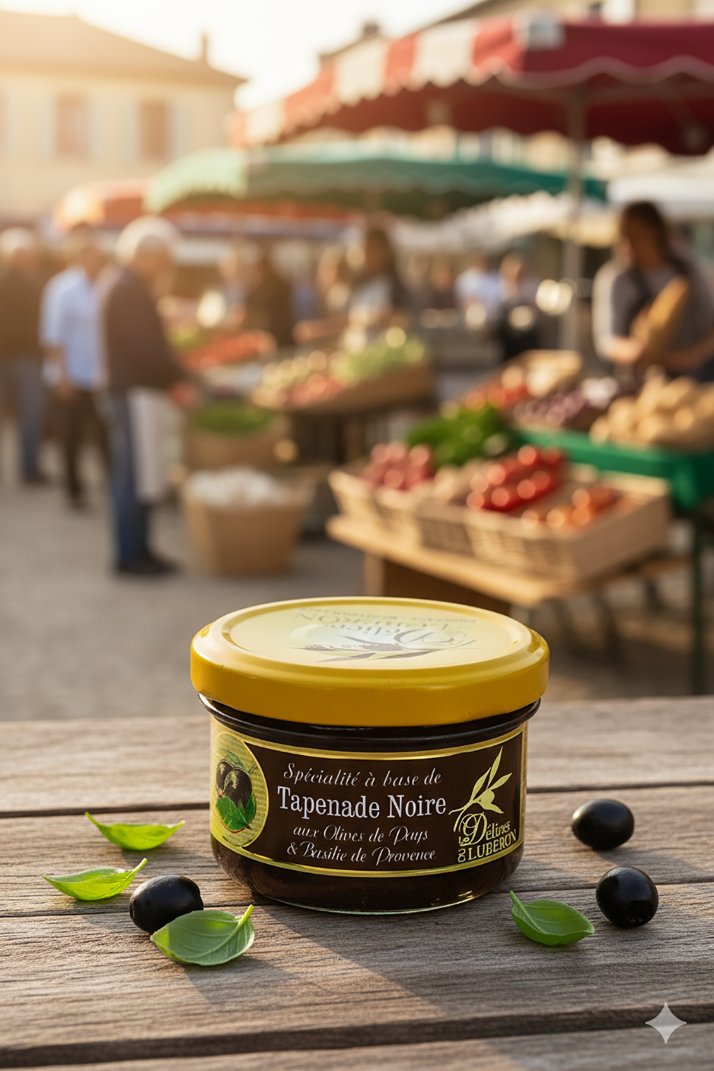 Tapenade Noire (Schwarze Tapenade mit Basilikum)