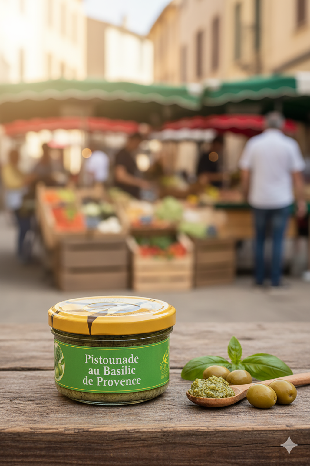 Pistounade (Provenzalischer Kräuteraufstrich, ähnlich Pesto ohne Käse)